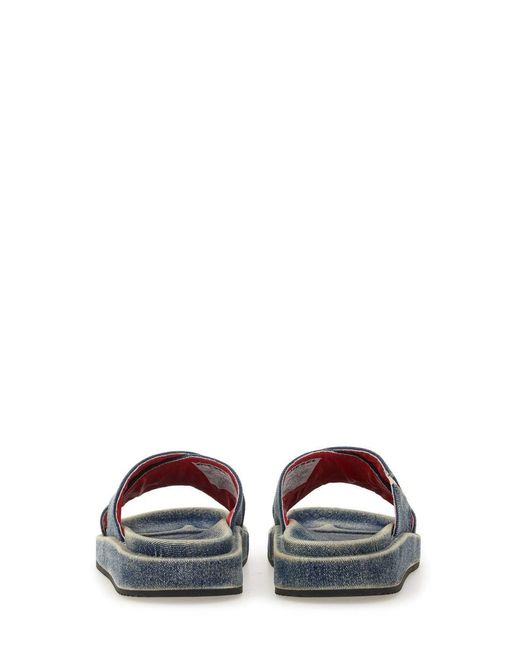 DIESEL Blue Cris Cros" Slide Sandals for men