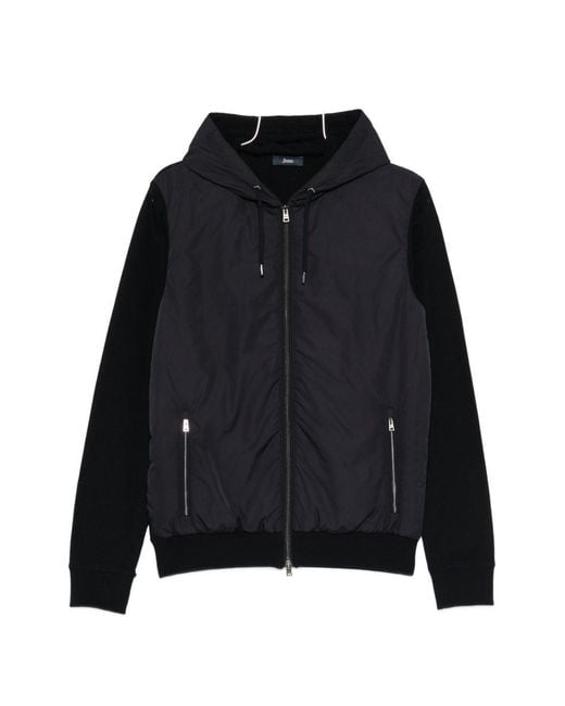 Herno Black Padded Blouson Jacket for men
