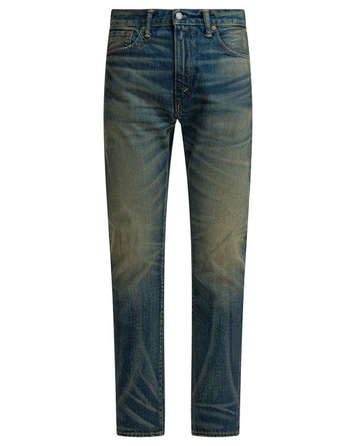 Vaqueros de pernera recta de RRL de hombre de color Blue
