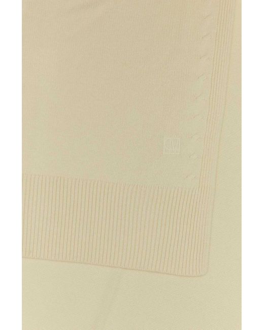 Camilla & Marc Natural Ivory Wool Blend Ash Scarf