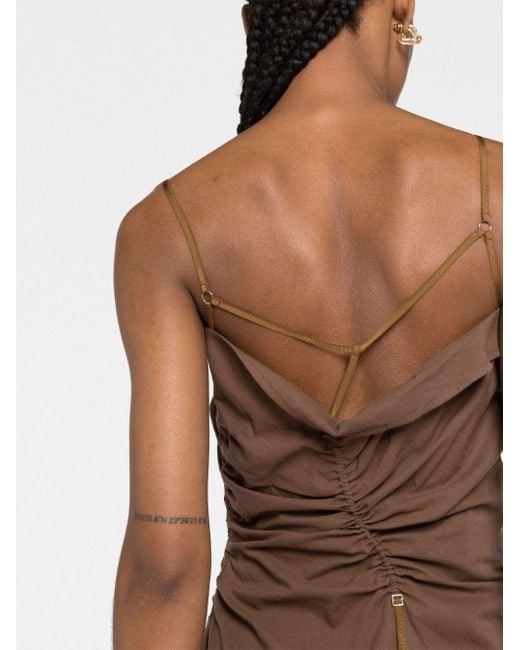 Jacquemus Maxi-Jurk in het Brown