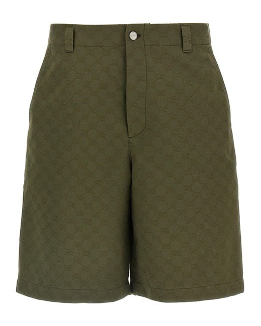 Gucci Bermuda Gg in het Green voor heren