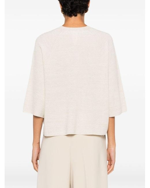 Fabiana Filippi White Cotton Blend-T-Shirt