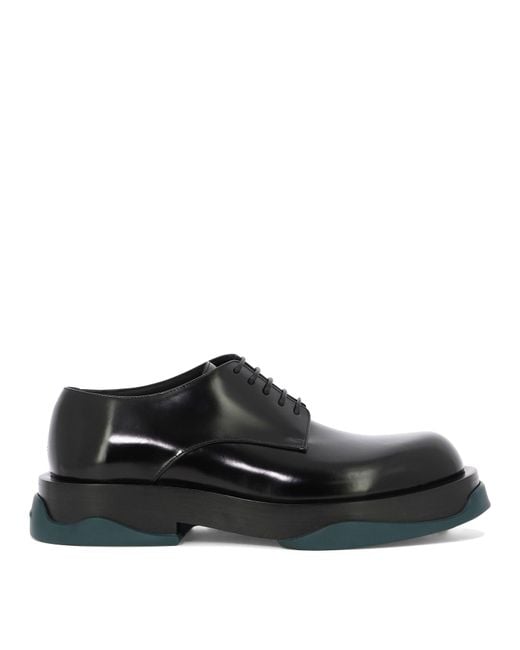 Zapatos de cordones con suela contrastante Jil Sander de hombre de color Black