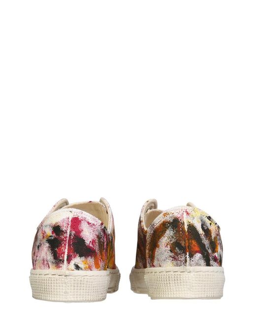 Gienchi White Jean Michel Low Sneakers for men