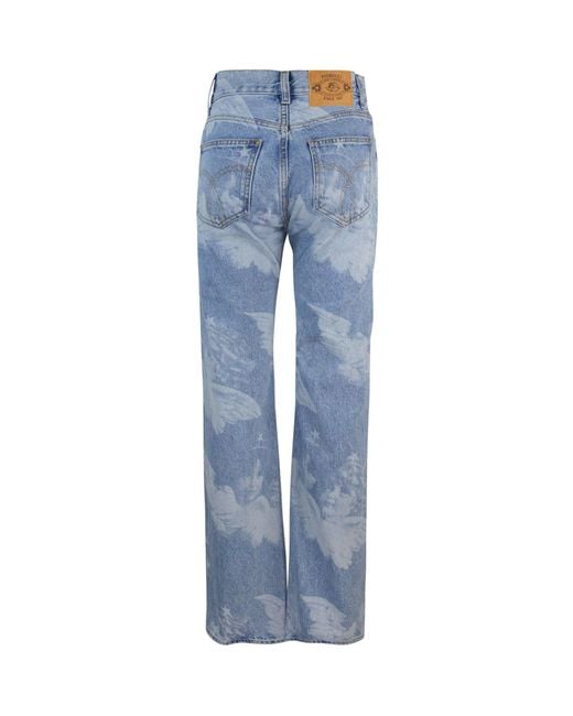 Fiorucci Blue Jeans Angel Print