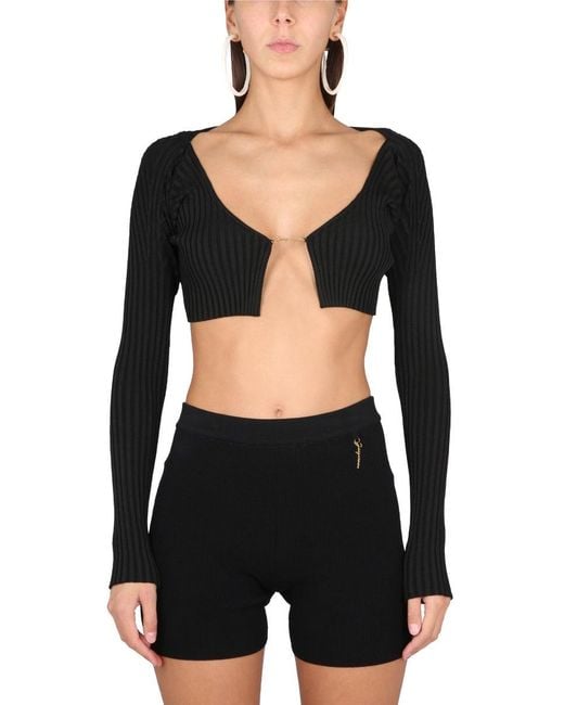 Jacquemus Black Le Maille Pralù Top