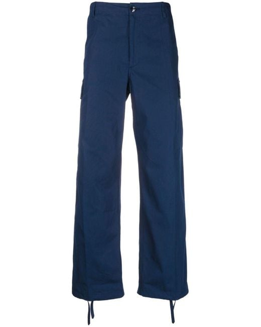 KENZO Blue Cargos Trouser for men