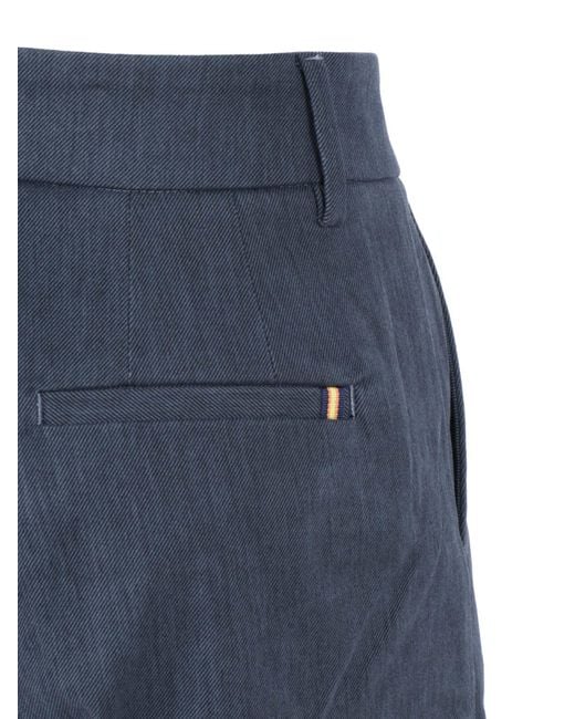 K-Way Blue Tyanne Denim Like Chino Without The Pince