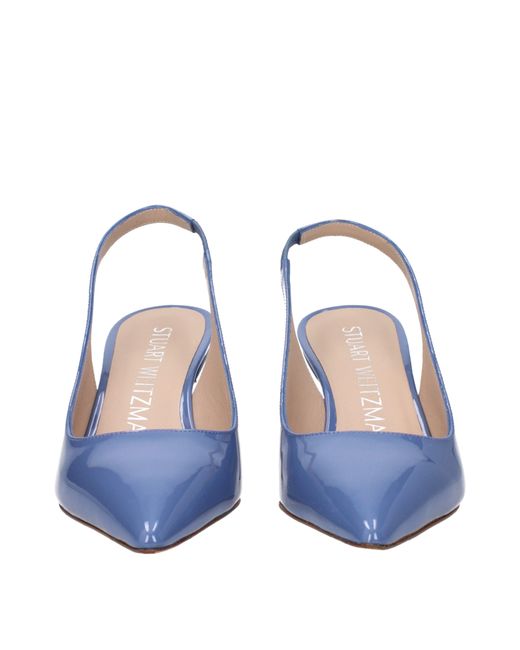 Stuart Weitzman Blue Sandalen Stuart Frau malen himmlische/blaue Stahl