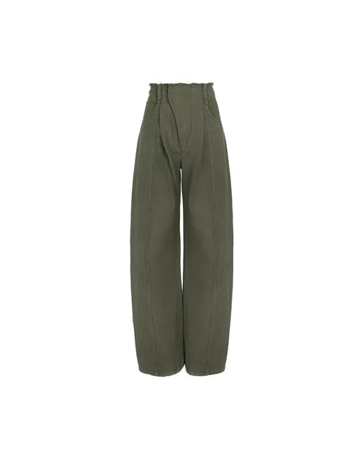 Chloé Green Wide-leg Pants