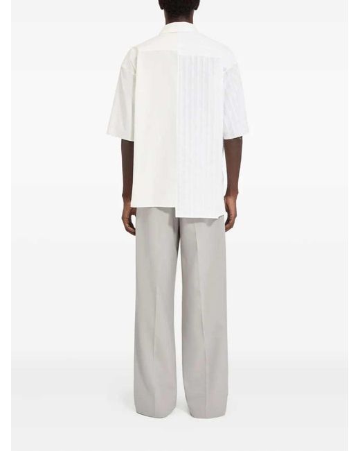 MM6 by Maison Margiela White Short-Sleeved Shirt for men