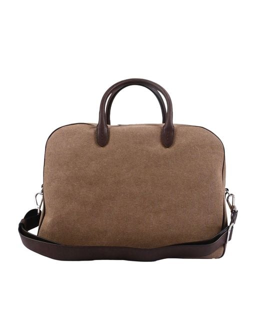 Claudio Orciani Brown Shoulder Bag Cross for men
