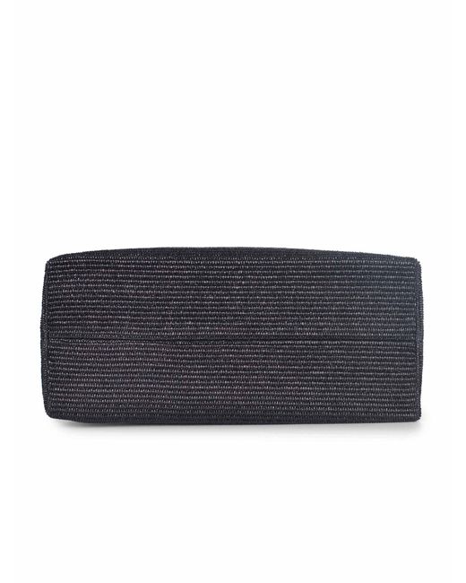 Marni Black Einkaufstasche aus schwarzem Raft