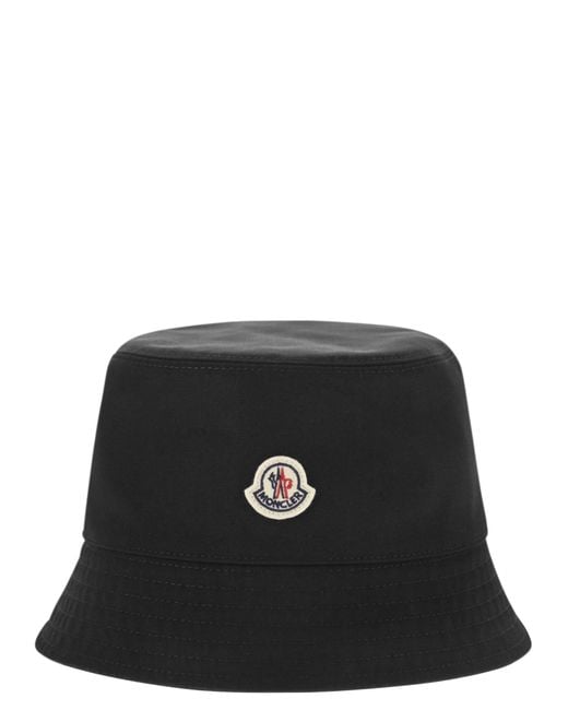 Moncler Black Baumwollschaufelhut