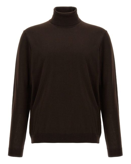 Roberto Collina Wolle Rollkragenpullover Pullover in Black für Herren