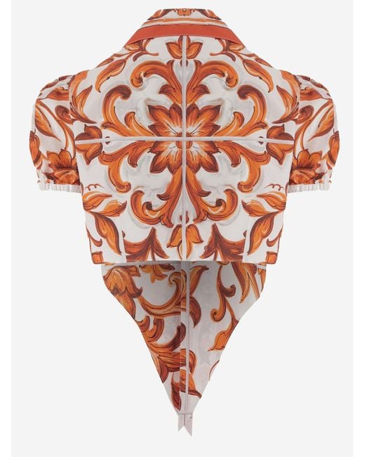 Dolce & Gabbana Orange Shirt