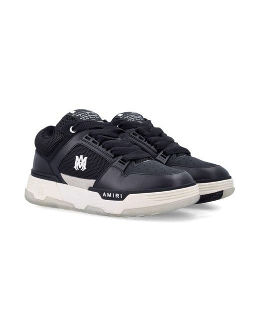 Amiri Blue Ma-1 Leather Mesh Sneakers for men