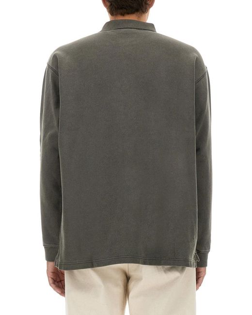 Obey Gray Cotton Polo for men