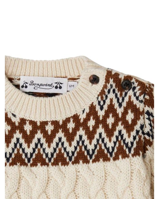 Bonpoint White Pull "Joshua"