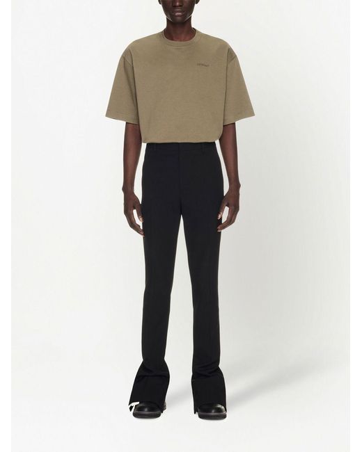 Off-White c/o Virgil Abloh Black Wool Skinny Trousers for men
