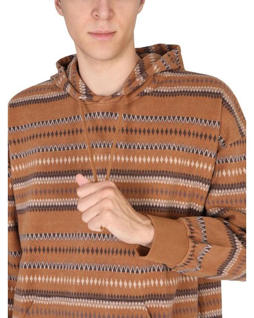 Universal Works Brown Hoodie for men