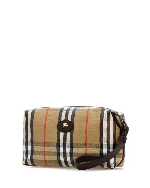 Burberry Multicolor Printed Canvas Beauty Case for men