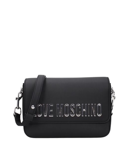 Love Moschino Black Crossbody Bags Polyurethane