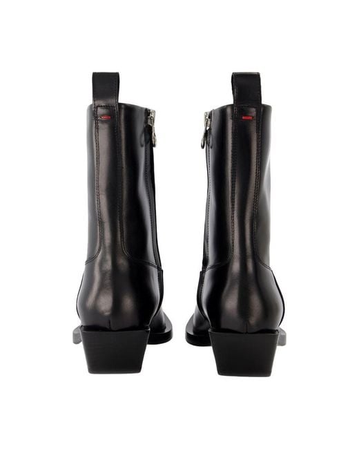 Aeyde Black Cowboy Boots