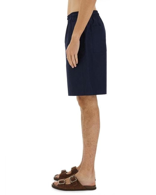 Gucci Blue Poplin Shorts for men