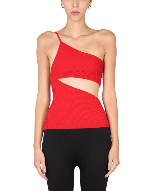 ANDREADAMO Red One-piece Top