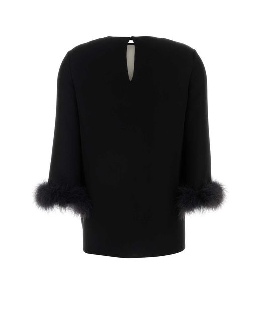 Valentino Garavani Black Silk Blouse