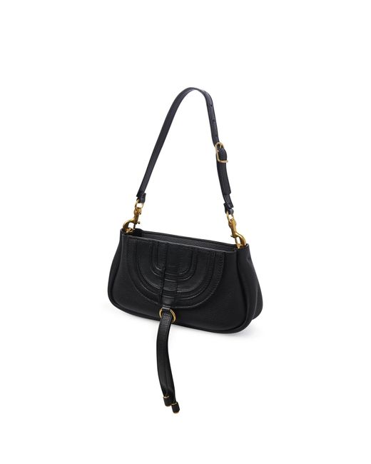 Chloé Black Chloe Leather Marcie Shoulder Bag