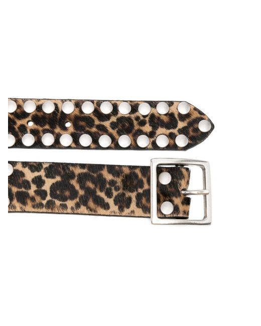 Golden Goose Deluxe Brand Multicolor Leo Studded Leather Belt