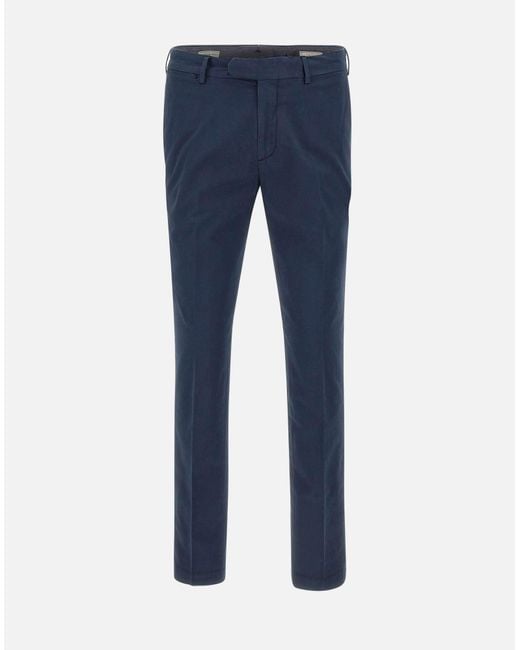 Devore Blue Slim Fit Trousers for men