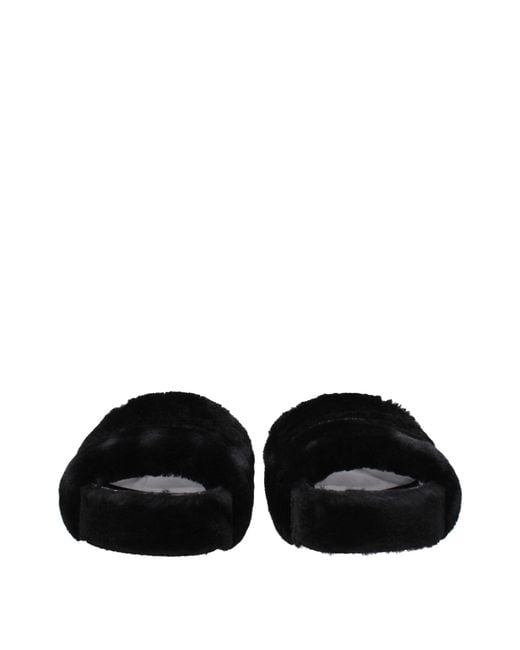 Stella McCartney Black Stella Mc Cartney Loafers And Clogs Eco Fur