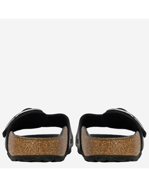 Birkenstock Black Madrid Big Buckle Sandals