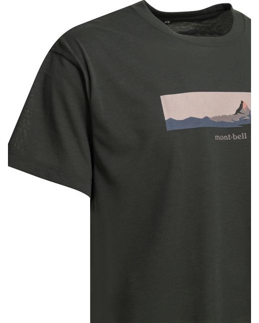 Montbell Green Polyester T-Shirt