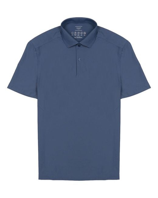 ARCHIVIUM BE UPDATED Blue Polo A Manica Corta