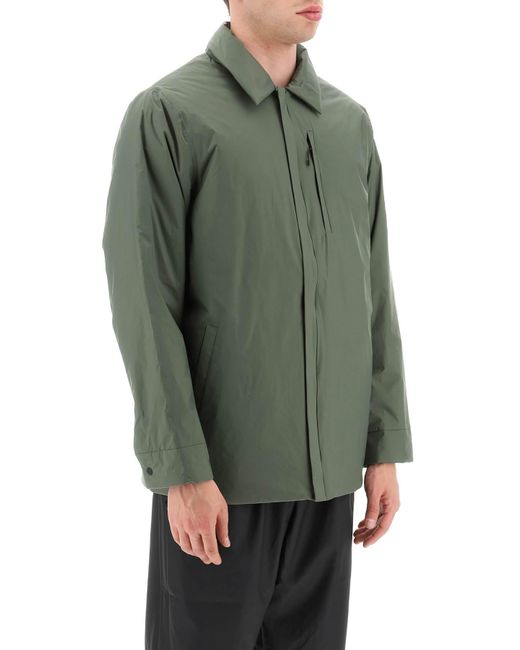 Veste de surchemise matelassée Fuse Rains pour homme en coloris Green