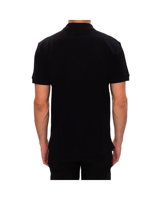 Alexander McQueen Black Skull Patch Polo T-shirt for men
