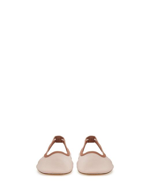 Dries Van Noten Pink Fabric Slingback Sandals