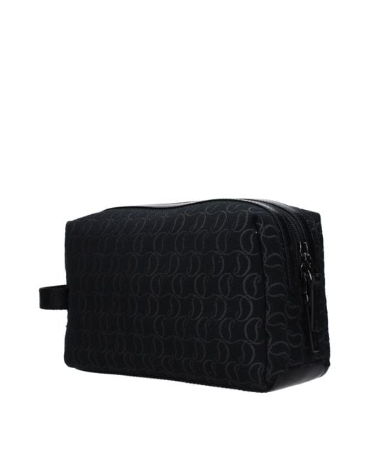 Louboutin Black Beauty Case Fabric