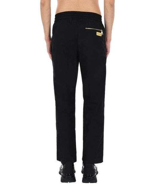 Versace Jeans Couture Black Pantalone Jogger Con Coulisse for men