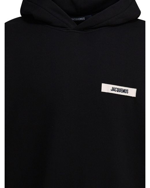 Jacquemus Black "Gros Grain" Hoodie for men