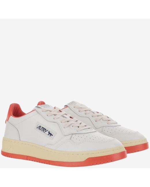 Autry White Medialist Maison Kitsuné X Low Sneakers for men