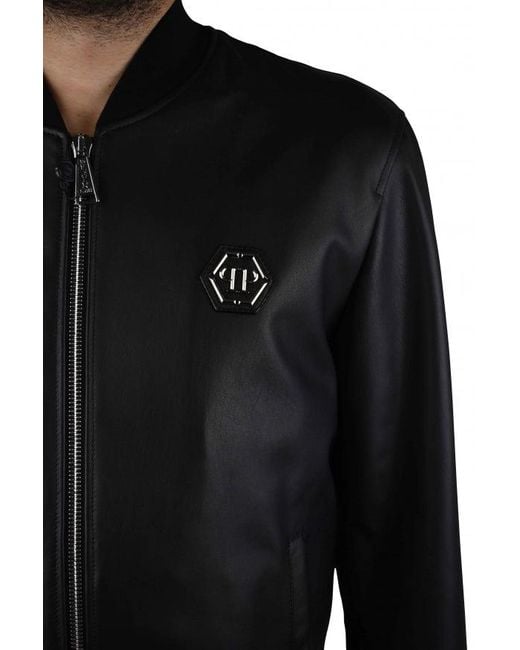 Philipp Plein Black Bomber Jacket