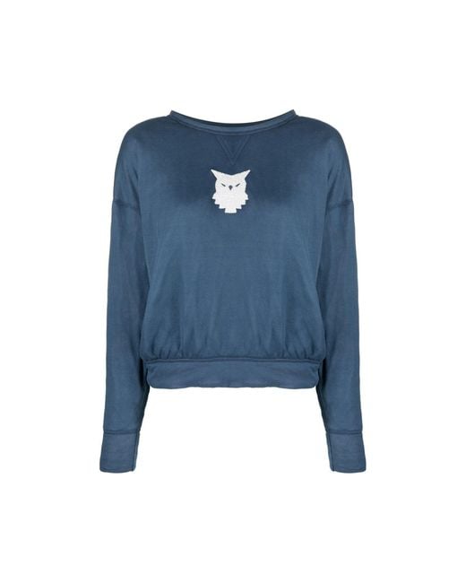 Pull de motif Owl Maison Margiela en coloris Blue