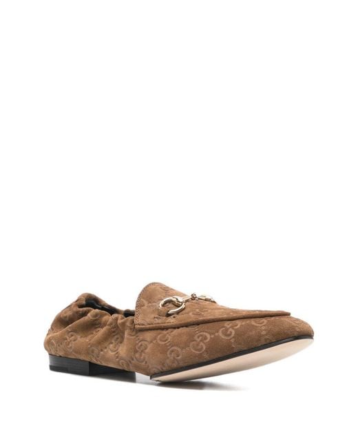 Gucci White Jordaan Leather Loafers