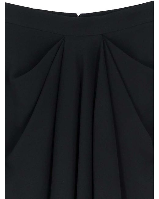 Givenchy Gedrapeerde Rok in het Black